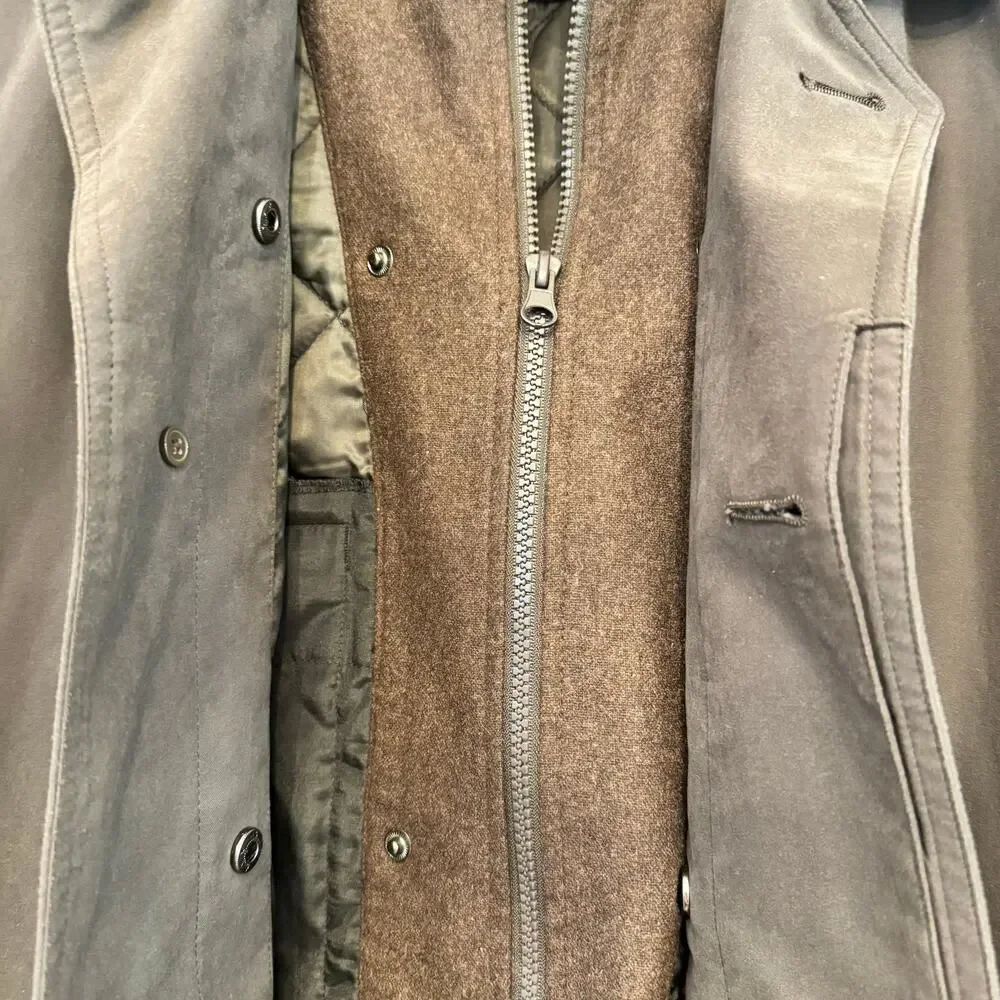 Lauren Ralph Lauren Edgar Classic Fit Raincoat Removable Lining Utility Chore